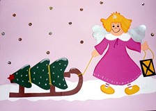 Oto jedna ze świątecznych KARTEK otrzymanych od LEŚNYCH DUSZKÓW po lekcji w dniu 8 grudnia