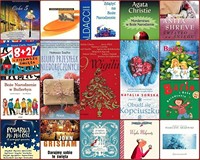 Na zdjęciu okładki książek związanych z Bożym Narodzeniem albo dziejących sie w czasie świąt