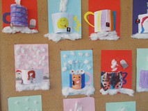 Prace dzieci przedstawiające kubki