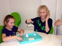 Feriowicze na warsztatach w Yellow Park