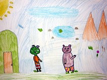 Plansza do teatrzyku Kamishibai - 