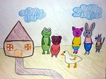 Plansza do teatrzyku Kamishibai - 