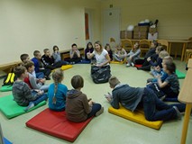 Wszystkie dzieci wzięły udział w grze w fanty