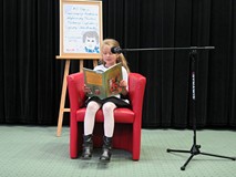 Uczestniczka powiatowego konkursu 