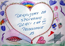 Kolorowe podziękowania od dzieci z gr.7 z Przedszkola nr 15 w Koszalinie
