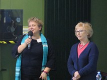Od lewej: Kierownik Działu Metodyki i Promocji - Małgorzata Zychowicz, sekretarz naukowy Ksiaznicy P