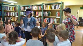 Pani Agnieszka też się z nami bawiła, to było trudne zadanie dla niej z odgadywaniem głosów swoich p