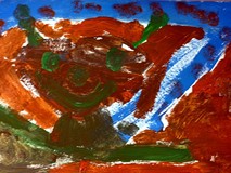 Molikowa abstrakcja - praca powstała na spotkaniu 11 maja 2018 r.