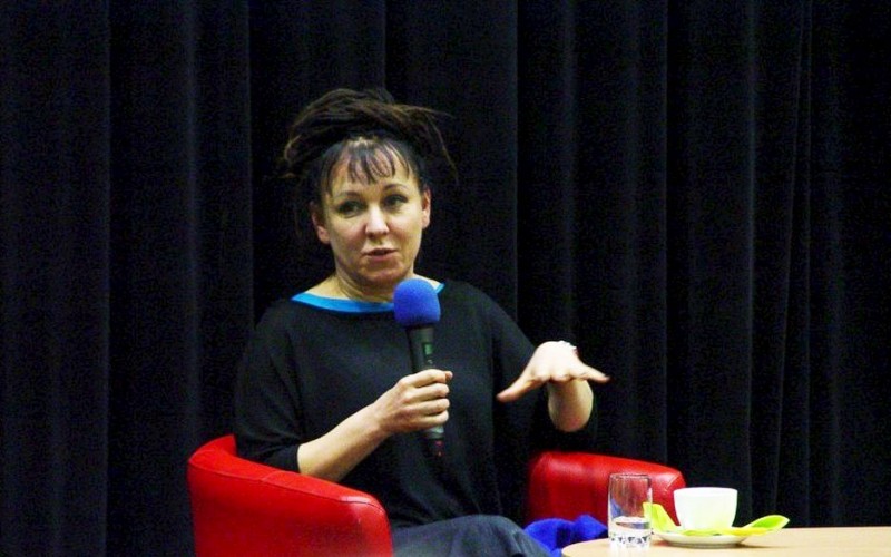 Na zdjęciu: Olga Tokarczuk podczas spotkania w Koszalińskiej Bibliotece Publicznej w 2015 r.