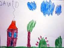 Jeden z rysunków dzieci