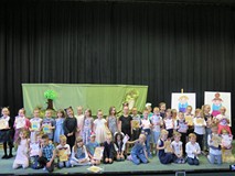 W czasie Powiatowego przeglądu recytatorskiego dla przedszkolaków 