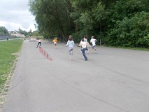 Dzieci podczas wyścigu