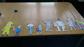 Postaci papierowego do teatrzyku