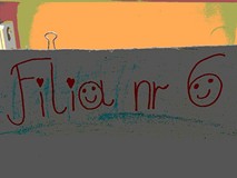 Logo naszej placówki wykonane przez dzieci