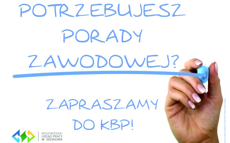 Grafika promująca doradztwo zawodowe w KBP