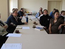 Uczestnicy szkolenia nt. POLONY i ACADEMIKI w Koszalińskiej Bibliotece Publicznej
