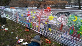 Plener malarski w zimę? Czemu nie!!! oto efekt naszej pracy