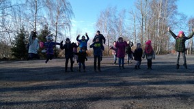 Z wizytą w obserwatorium astronomicznym i zadowolone dzieci!!!!