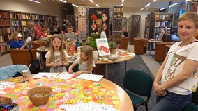 Nasi czytelnicy podczas Włoskiej Nocy w Bibliotece