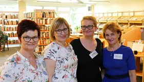 Organizatorki wydarzenia, od lewej: Dorota Łobacz, Bogusława Kałużna, Magdalena Młynarczyk, Bogusław
