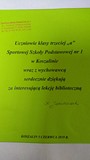 Podziękowanie od uczniów za lekcję biblioteczną