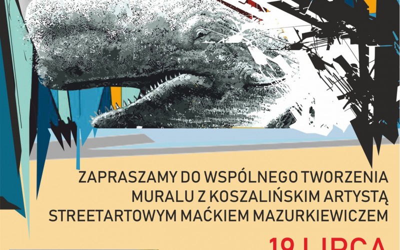 Wspólne tworzenie muralu z koszalińskim artystą Wspólne tworzenie muralu z koszalińskim artystą
