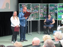 Przedstawiciele uczestników warsztatów dziękują organizatorom za udział w XVII Ogólnopolskich Integr