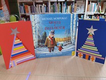 Spotkanie przy świątecznej książce, świąteczne kartki