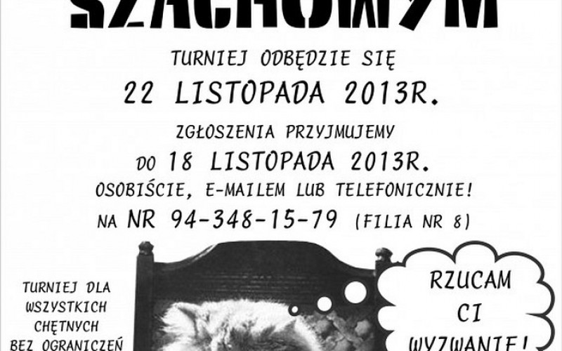 Turniej szachowy w Filii 8