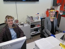 Maj 2020: Bibliotekarze gotowi do pracy w czasie trwania pandemii koronawirusa.