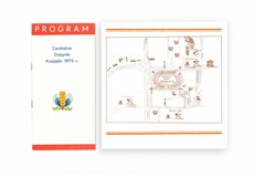 Na specjalnie wydanym programie dożynek znajdował się również plan sytuacyjny