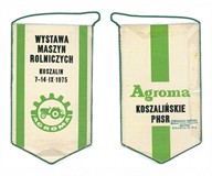 Proporczyk pamiątkowy jednej z wystaw towarzyszących dożynkom