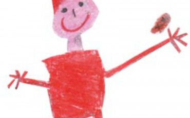 Na zdjęciu: Karzełek narysowany przez dziecko w konkurskie na ilustracje legend Gracjana...