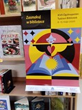 Prezentacja książek o tematyce kulinarnej dostępnych w bibliotece.