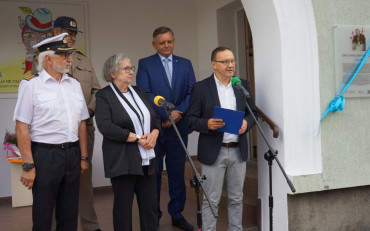 Od lewej na pierwszym planie: Zbigniew Bojar-Fijałkowski, za nim w głębi Czesław...