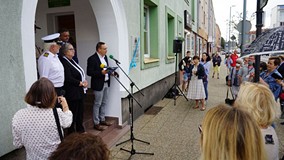 Dzieci Gracjana Bojara-Fijałkowskiego, Predydent Koszalina Piotr Jedniński, Dyrektor KBP Dariusz Paw