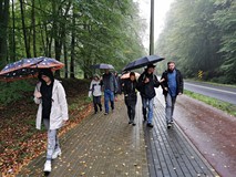 Uczestnicy rajdu z Andrzejem Kuczkowskim