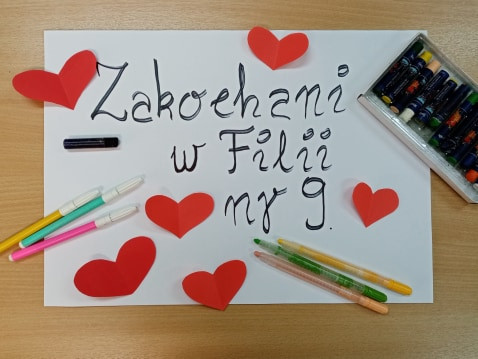 kartka z napisem