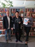 Od lewej: Dyrektor KBP Dariusz Pawlikowski, Kierowniczka Filii nr 3 KBP Kamila Tomaszewska, Z-ca dyr