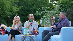 Od lewej: Monika Sobień-Górska, Robert Górski oraz prowadzący spotkanie redaktor Piotr Pawłowski