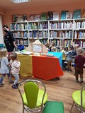 Biblioteczny pociąg powrotny do przedszkola- zakończenie spotkania