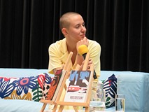 Dorota Kotas podczas spotkania autorskiego