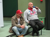 Artyści odpowiadają na pytanie publiczności.