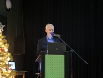 Krzysztof Urbanowicz podczas prelekcji.