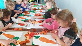 Praca nad tworzeniem marchewek z efektem 3D