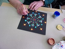 na zdjęciu mandala