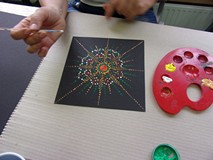 na zdjęciu mandala