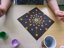 na zdjęciu mandala