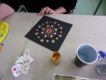 na zdjęciu mandala