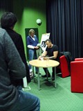 Tymański w bibliotece